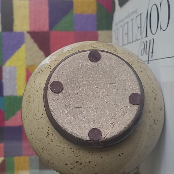 STUDIO POTTERY WHEAT PITCHER VASE SIGNED - Picture 6 of 7